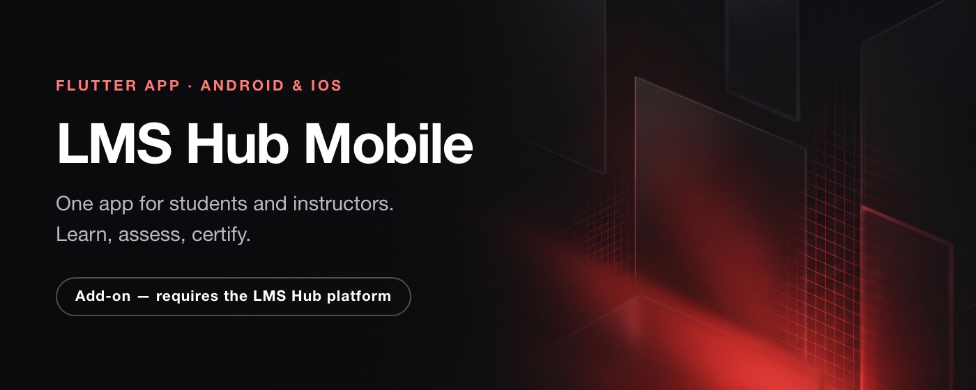LMS Hub Mobile | Flutter LMS App for Students & Instructors