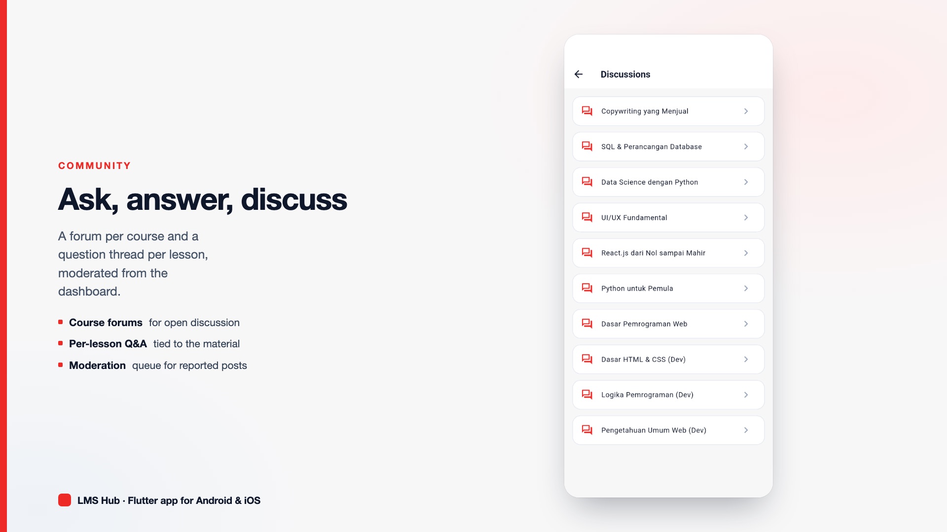 LMS Hub Mobile | Flutter LMS App for Students & Instructors